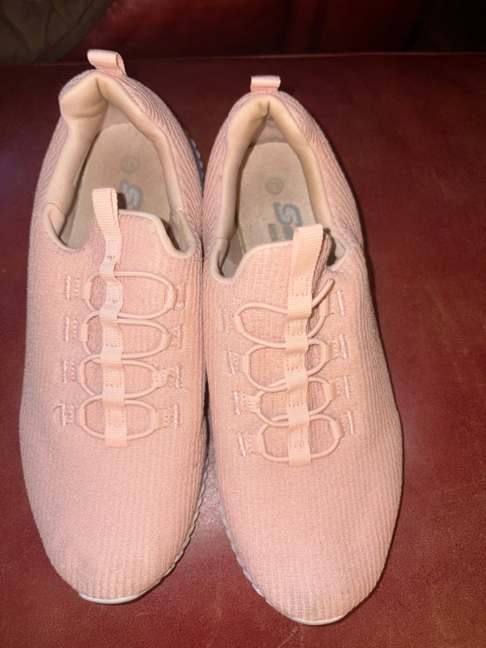 Skechers Women's Athletic Slip-On Sneakers in Light Pink